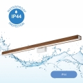 Brilagi - LED spejllampe til badeværelse WOODY MIRROR LED/15W/230V 90 cm IP44 eg kirsebær/hvid