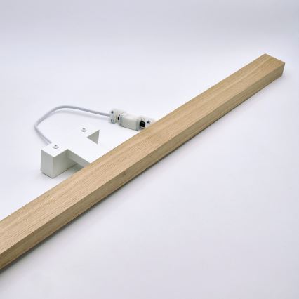 Brilagi - LED spejllampe til badeværelse WOODY MIRROR LED/15W/230V 90 cm IP44 eg/hvid
