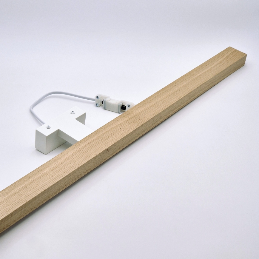 Brilagi - LED spejllampe til badeværelse WOODY MIRROR LED/15W/230V 90 cm IP44 eg/hvid