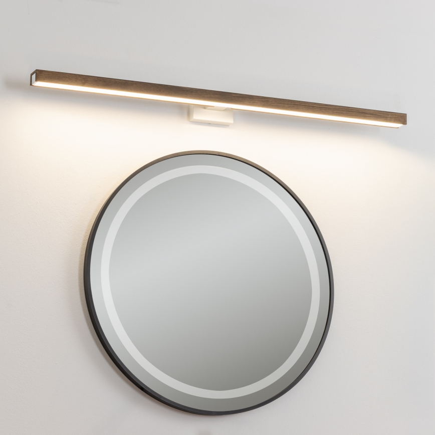 Brilagi - LED spejllampe til badeværelse WOODY MIRROR LED/15W/230V 90 cm IP44 eg/hvid