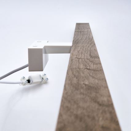 Brilagi - LED spejllampe til badeværelse WOODY MIRROR LED/15W/230V 90 cm IP44 eg/hvid