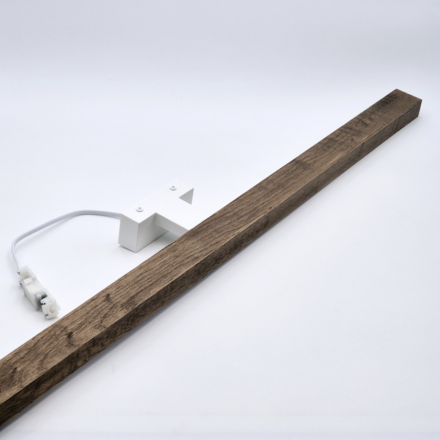 Brilagi - LED spejllampe til badeværelse WOODY MIRROR LED/15W/230V 90 cm IP44 eg/hvid