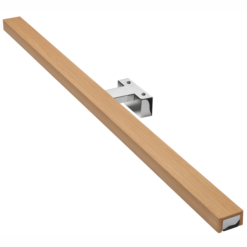 Brilagi - LED spejllampe til badeværelse WOODY MIRROR LED/15W/230V 90 cm IP44 eg/skinnende krom