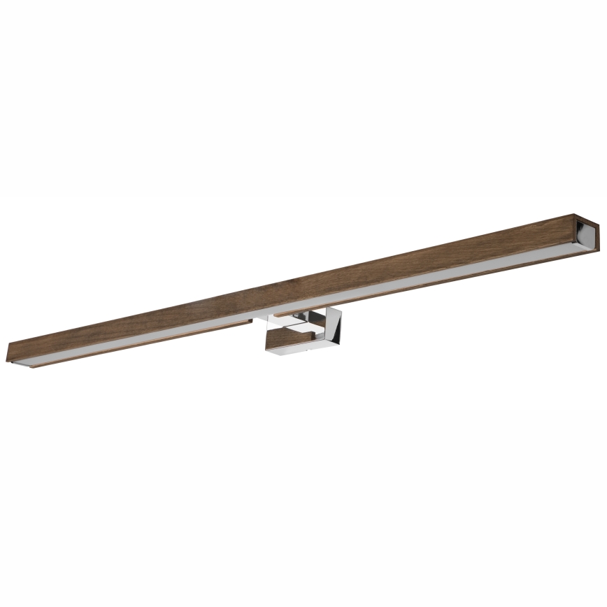 Brilagi - LED spejllampe til badeværelse WOODY MIRROR LED/15W/230V 90 cm IP44 eg/skinnende krom