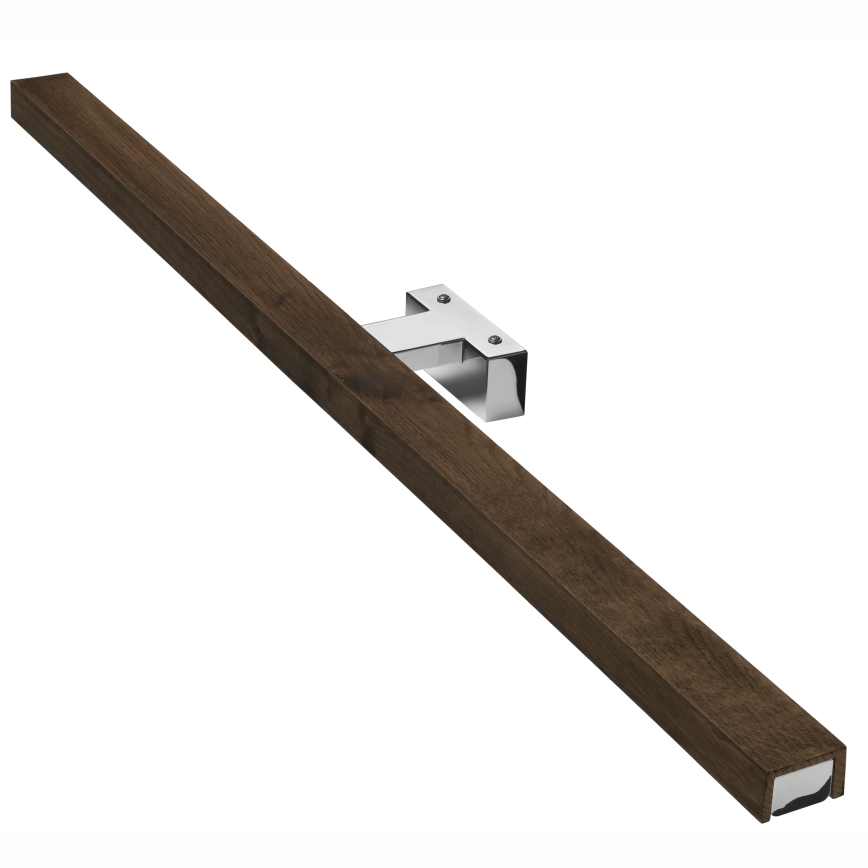 Brilagi - LED spejllampe til badeværelse WOODY MIRROR LED/15W/230V 90 cm IP44 eg/skinnende krom