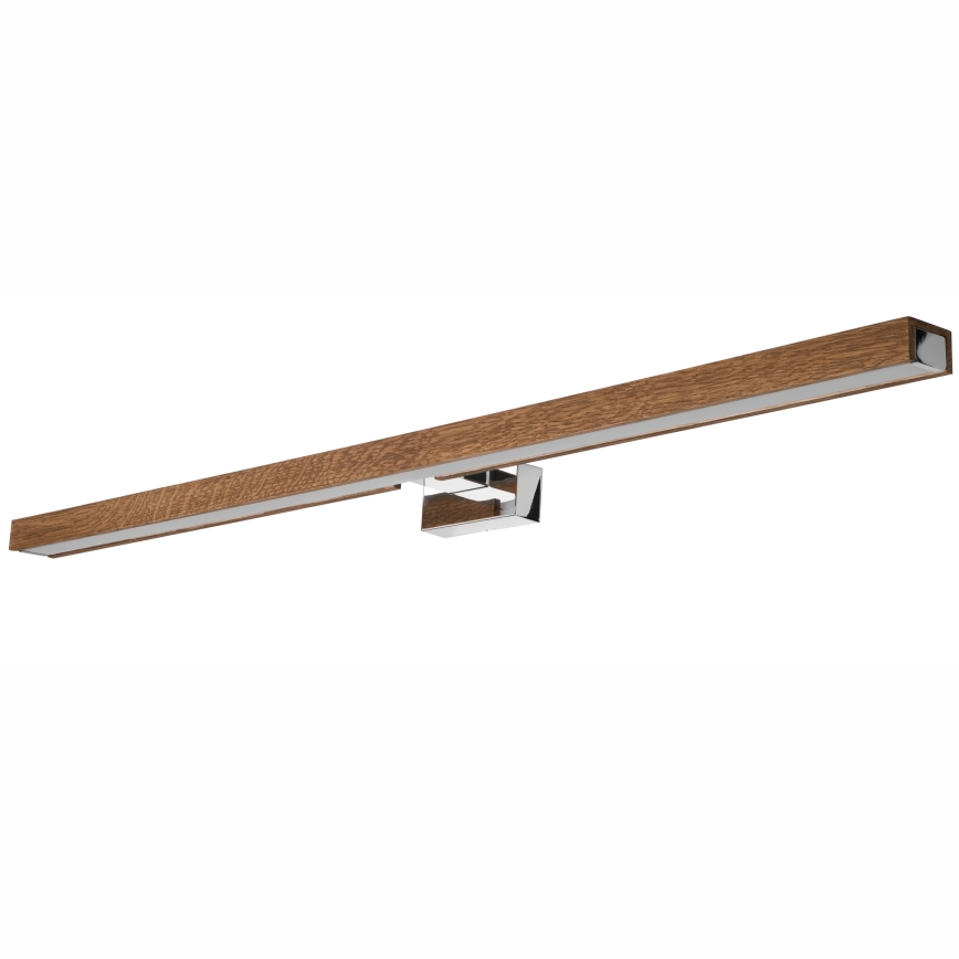 Brilagi - LED spejllampe til badeværelse WOODY MIRROR LED/15W/230V 90 cm IP44 eg kirsebær/skinnende krom