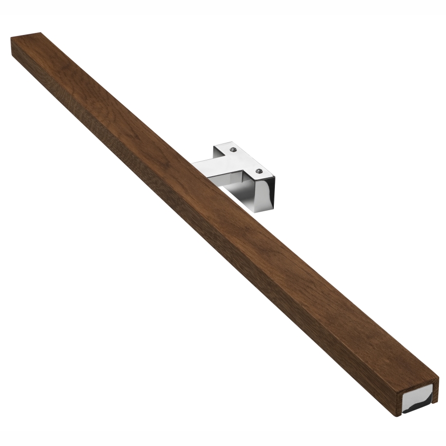 Brilagi - LED spejllampe til badeværelse WOODY MIRROR LED/15W/230V 90 cm IP44 eg kirsebær/skinnende krom