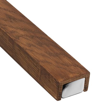 Brilagi - LED spejllampe til badeværelse WOODY MIRROR LED/15W/230V 90 cm IP44 eg kirsebær/skinnende krom