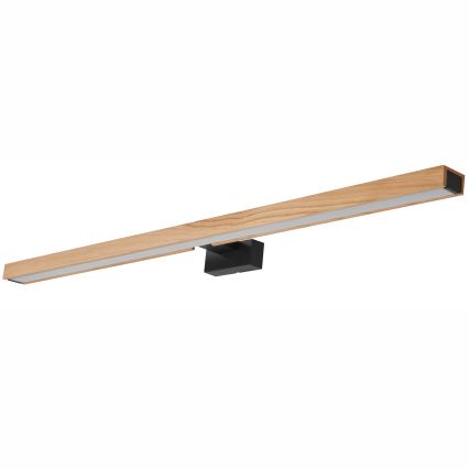 Brilagi - LED spejllampe til badeværelse WOODY MIRROR LED/15W/230V 90 cm IP44 eg/sort