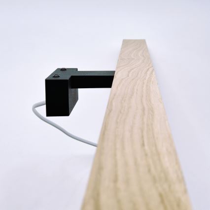 Brilagi - LED spejllampe til badeværelse WOODY MIRROR LED/15W/230V 90 cm IP44 eg/sort