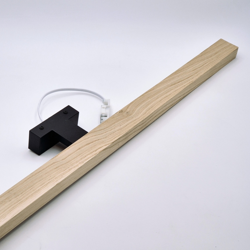 Brilagi - LED spejllampe til badeværelse WOODY MIRROR LED/15W/230V 90 cm IP44 eg/sort