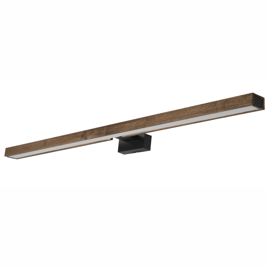 Brilagi - LED spejllampe til badeværelse WOODY MIRROR LED/15W/230V 90 cm IP44 eg valnød/sort