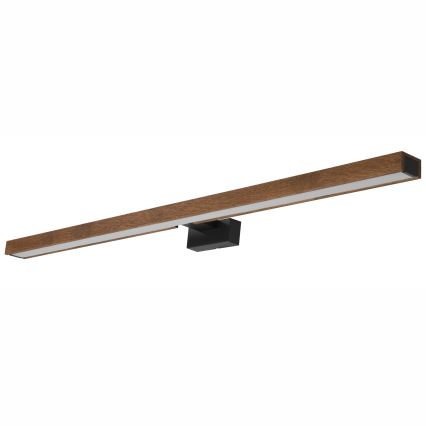 Brilagi - LED spejllampe til badeværelse WOODY MIRROR LED/15W/230V 90 cm IP44 eg kirsebær/sort