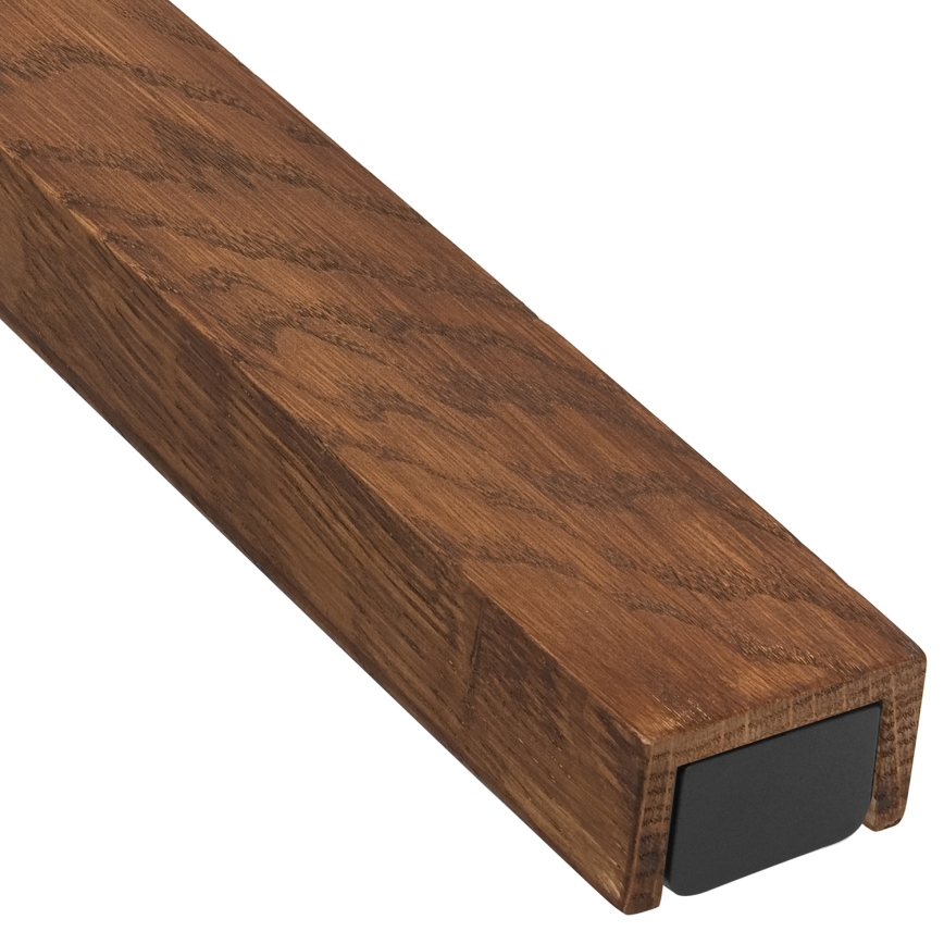 Brilagi - LED spejllampe til badeværelse WOODY MIRROR LED/15W/230V 90 cm IP44 eg kirsebær/sort