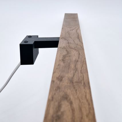 Brilagi - LED spejllampe til badeværelse WOODY MIRROR LED/15W/230V 90 cm IP44 eg kirsebær/sort
