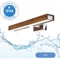Brilagi - LED spejllampe til badeværelse WOODY MIRROR LED/8W/230V 40 cm IP44 eg kirsebær/skinnende krom