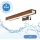 Brilagi - LED spejllampe til badeværelse WOODY MIRROR LED/8W/230V 40 cm IP44 eg kirsebær/skinnende krom