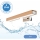 Brilagi - LED spejllampe til badeværelse WOODY MIRROR LED/8W/230V 40 cm IP44 eg/skinnende krom