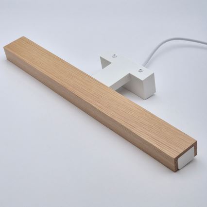 Brilagi - LED spejllampe til badeværelse WOODY MIRROR LED/8W/230V 40 cm IP44 eg/hvid