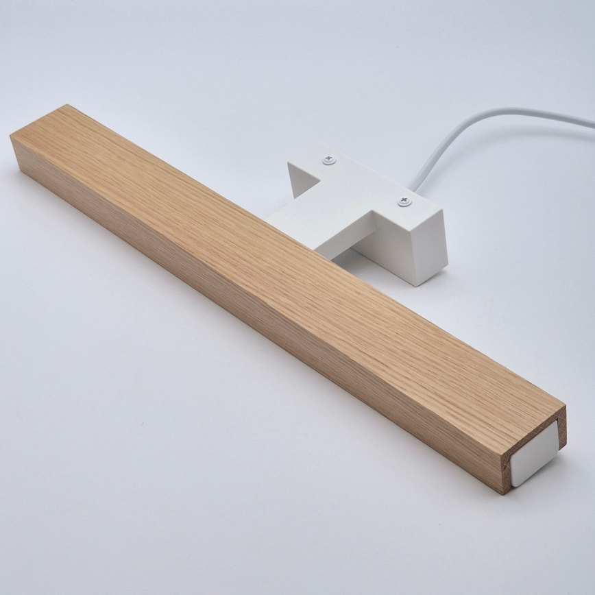 Brilagi - LED spejllampe til badeværelse WOODY MIRROR LED/8W/230V 40 cm IP44 eg/hvid