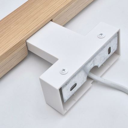 Brilagi - LED spejllampe til badeværelse WOODY MIRROR LED/8W/230V 40 cm IP44 eg/hvid