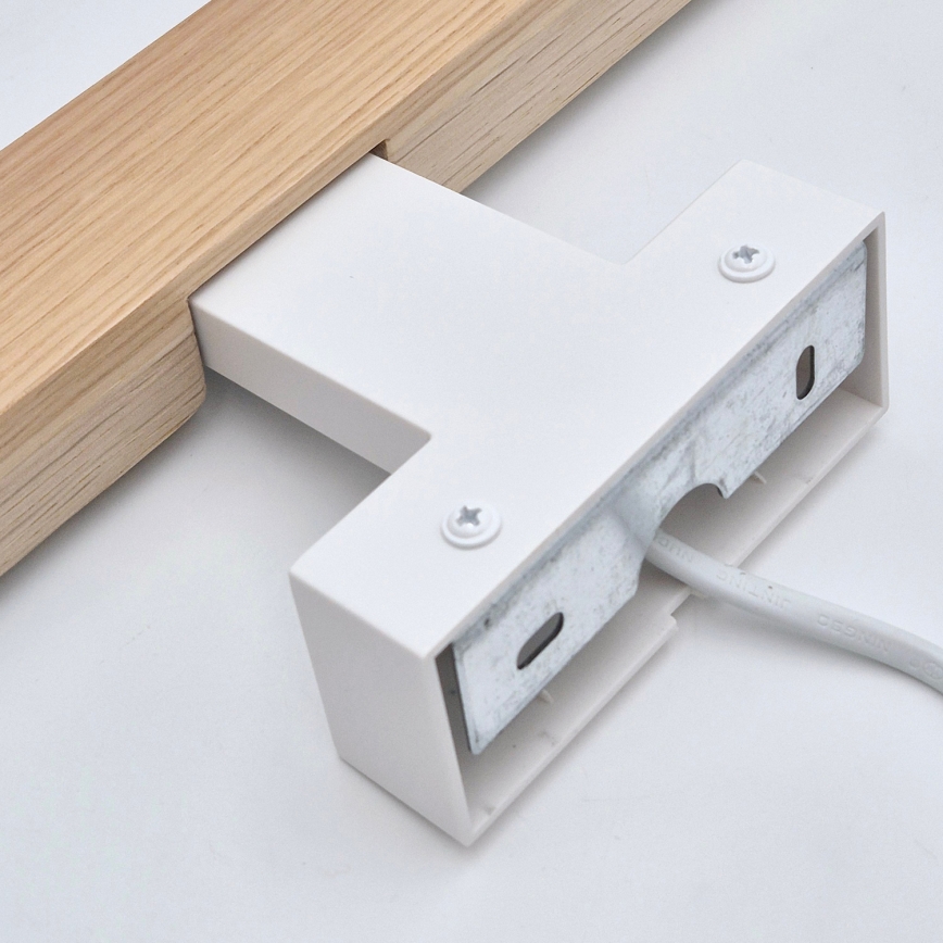 Brilagi - LED spejllampe til badeværelse WOODY MIRROR LED/8W/230V 40 cm IP44 eg/hvid