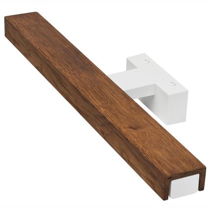 Brilagi - LED spejllampe til badeværelse WOODY MIRROR LED/8W/230V 40 cm IP44 eg kirsebær/hvid
