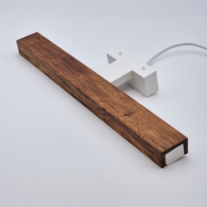 Brilagi - LED spejllampe til badeværelse WOODY MIRROR LED/8W/230V 40 cm IP44 eg kirsebær/hvid