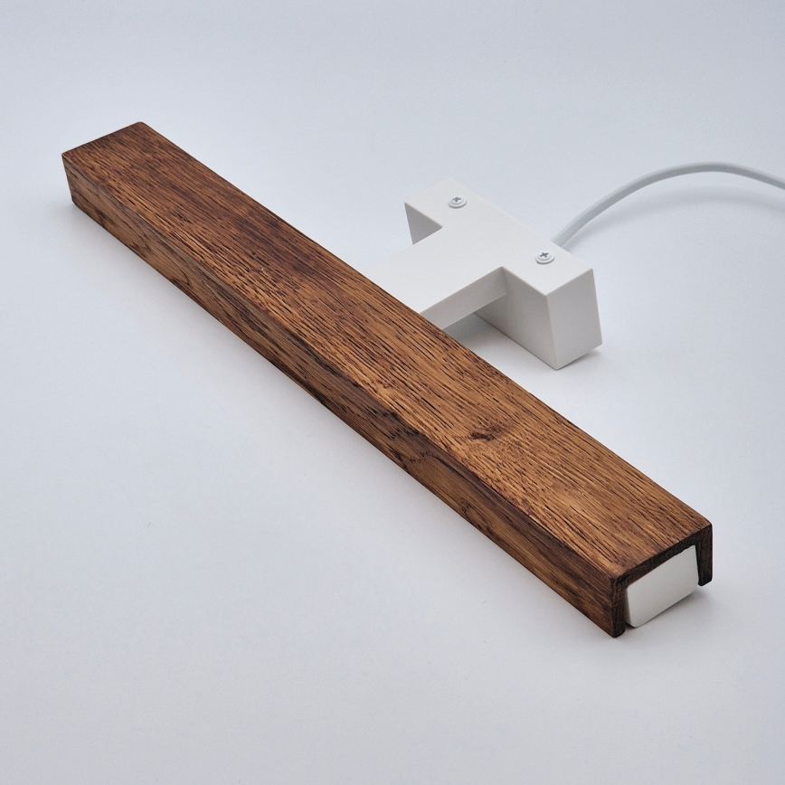 Brilagi - LED spejllampe til badeværelse WOODY MIRROR LED/8W/230V 40 cm IP44 eg kirsebær/hvid