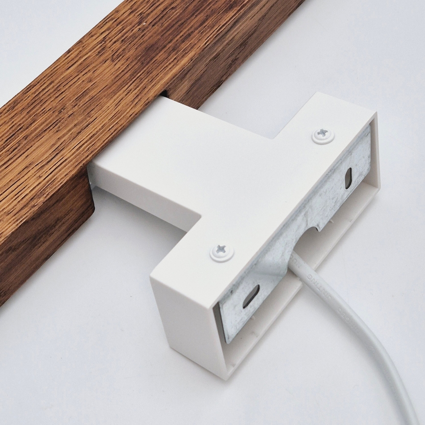 Brilagi - LED spejllampe til badeværelse WOODY MIRROR LED/8W/230V 40 cm IP44 eg kirsebær/hvid