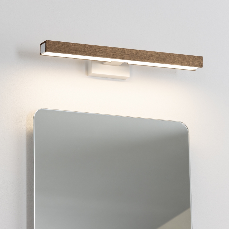 Brilagi - LED spejllampe til badeværelse WOODY MIRROR LED/8W/230V 40 cm IP44 eg/hvid