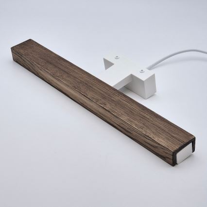 Brilagi - LED spejllampe til badeværelse WOODY MIRROR LED/8W/230V 40 cm IP44 eg/hvid