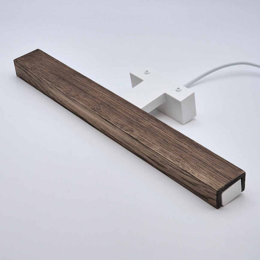 Brilagi - LED spejllampe til badeværelse WOODY MIRROR LED/8W/230V 40 cm IP44 eg/hvid
