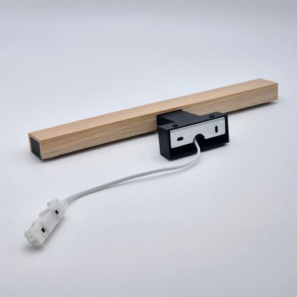 Brilagi - LED spejllampe til badeværelse WOODY MIRROR LED/8W/230V 40 cm IP44 eg/sort