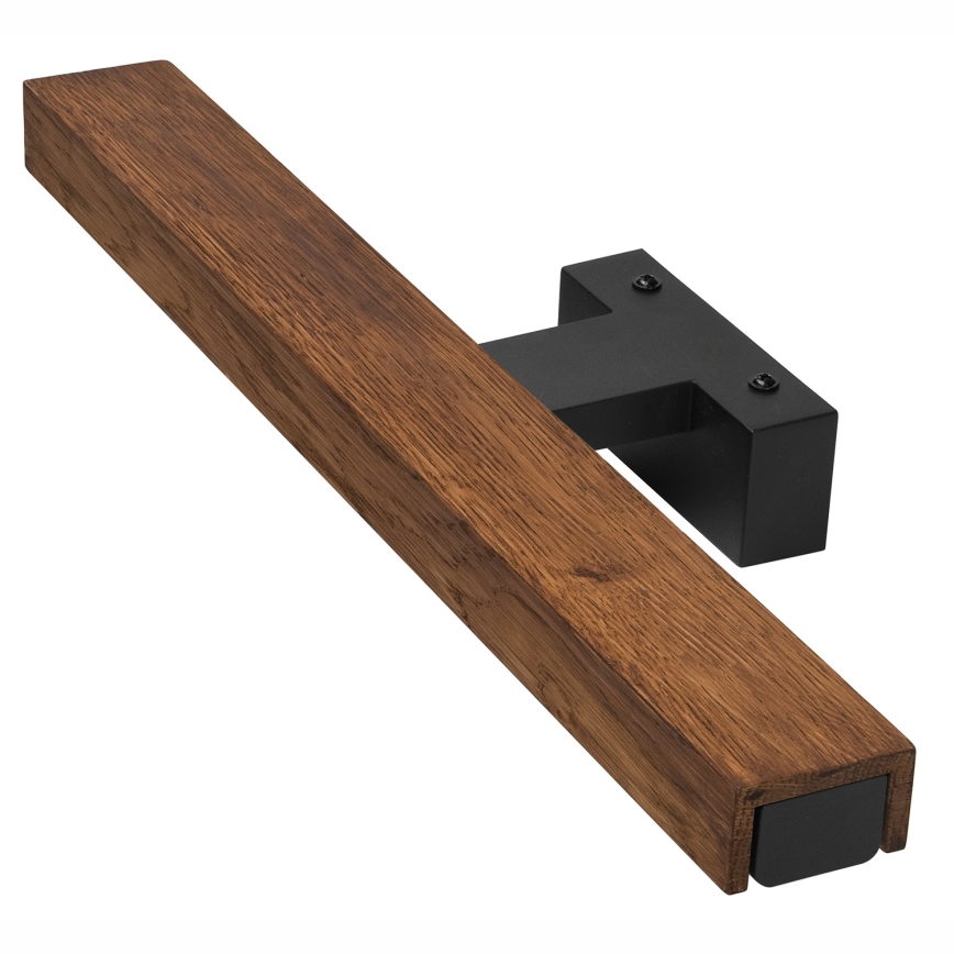 Brilagi - LED spejllampe til badeværelse WOODY MIRROR LED/8W/230V 40 cm IP44 eg kirsebær/sort