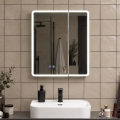 BRILAGI - LED-spejlskab til badeværelset med integreret belysning NOTO DOUBLE 60x70 cm