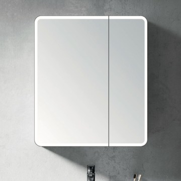 BRILAGI - LED-spejlskab til badeværelset med integreret belysning NOTO DOUBLE 60x70 cm