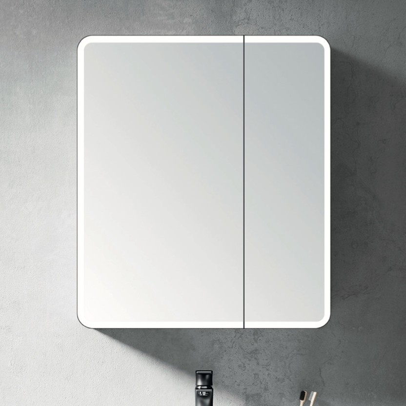 BRILAGI - LED-spejlskab til badeværelset med integreret belysning NOTO DOUBLE 60x70 cm