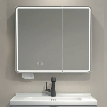 BRILAGI - LED-spejlskab til badeværelset med integreret belysning NOTO DOUBLE 60x70 cm