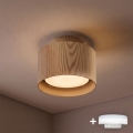 BRILAGI - LED-spot BACKLIT 1xGX53/15W/230V + LED/3W Ø 10 cm i egetræ-look