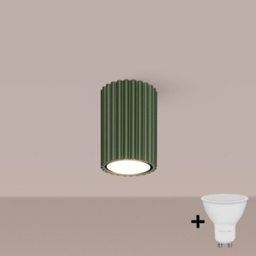 Brilagi - LED-spot CRESTO 1xGU10/10W/230V 10 cm grøn