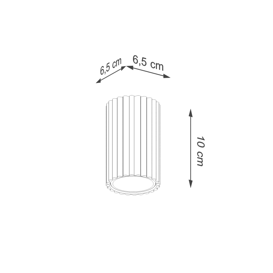 Brilagi - LED-spot CRESTO 1xGU10/10W/230V 10 cm grøn