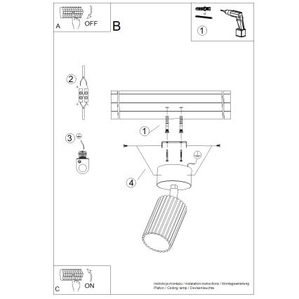 Brilagi - LED-spot CRESTO 1xGU10/10W/230V rød
