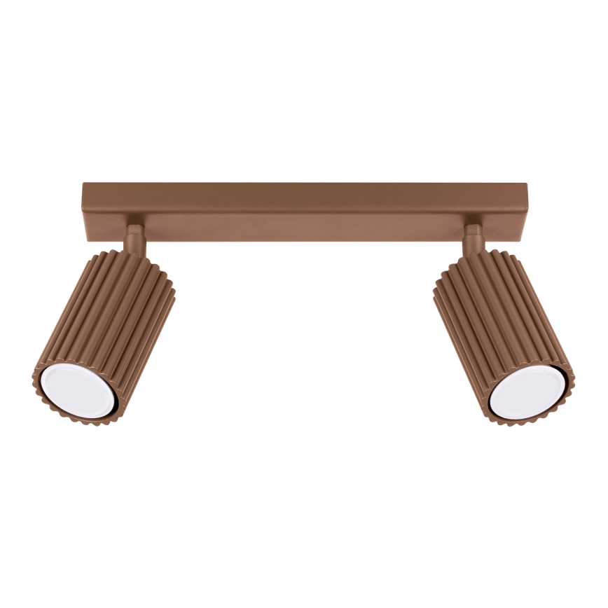 Brilagi - LED-spot CRESTO 2xGU10/10W/230V brun