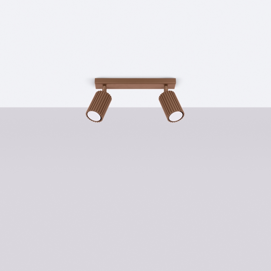Brilagi - LED-spot CRESTO 2xGU10/10W/230V brun