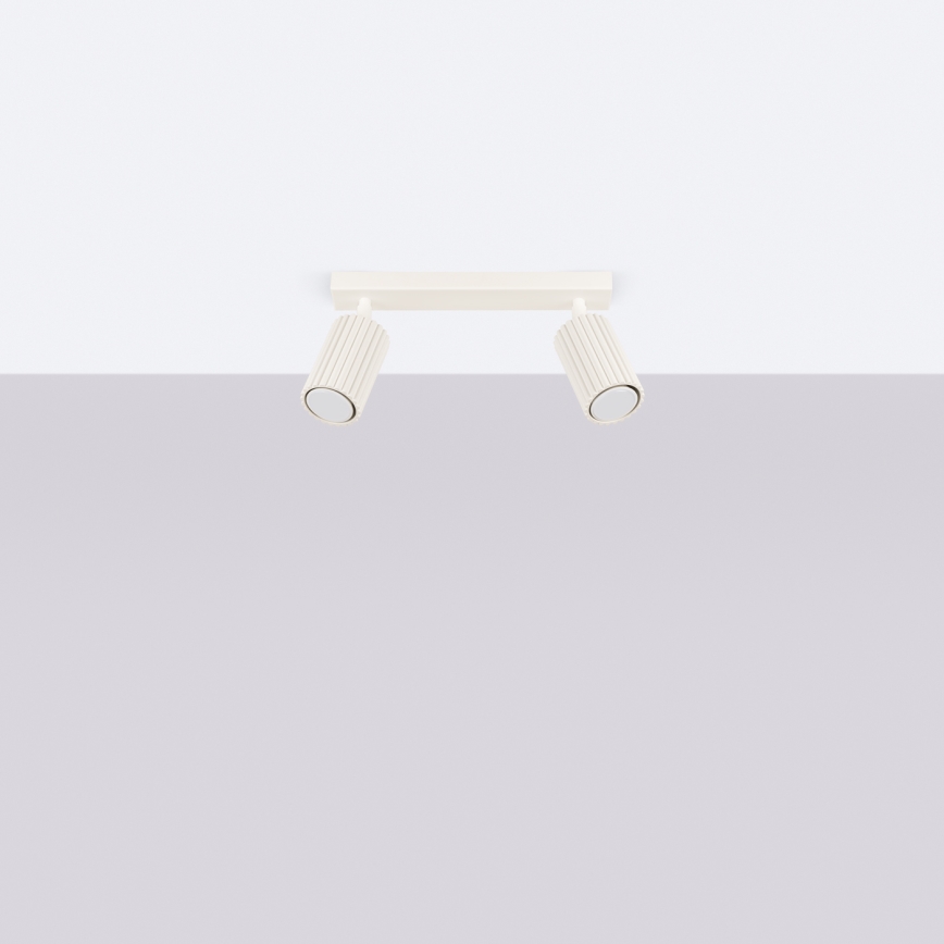 Brilagi - LED-spot CRESTO 2xGU10/10W/230V cremefarvet