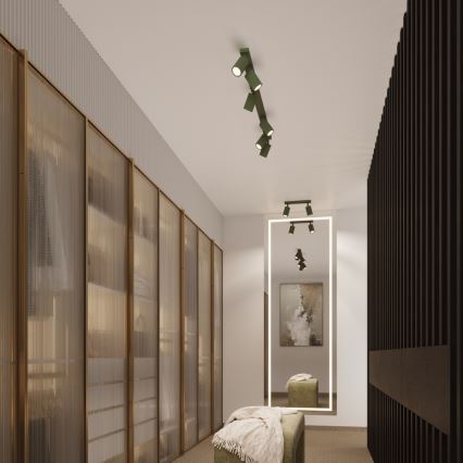 Brilagi - LED-spot CRESTO 2xGU10/10W/230V grøn