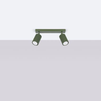 Brilagi - LED-spot CRESTO 2xGU10/10W/230V grøn