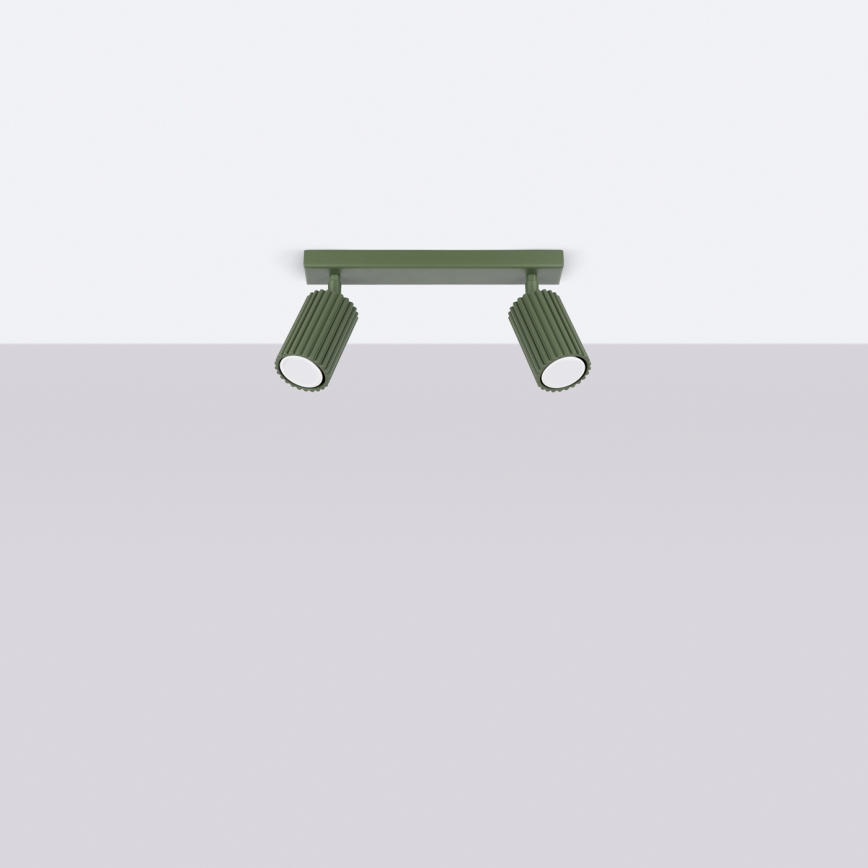 Brilagi - LED-spot CRESTO 2xGU10/10W/230V grøn