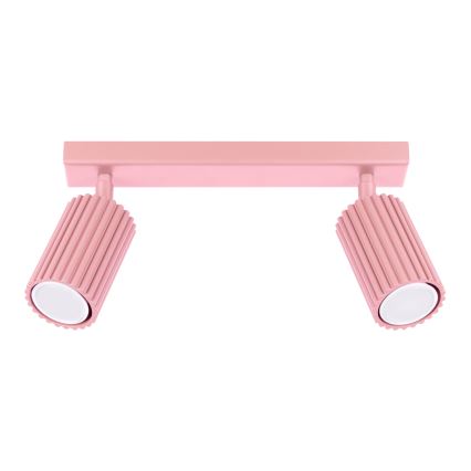 Brilagi - LED-spot CRESTO 2xGU10/10W/230V lyserød